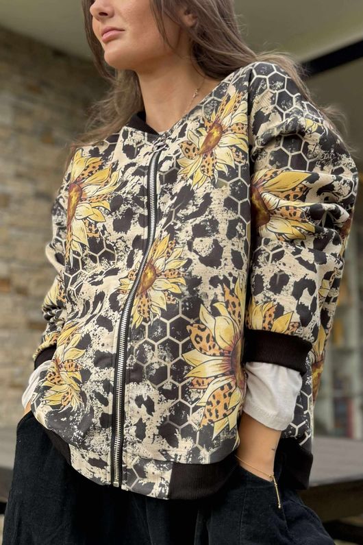 Laundry B Suko Suedette Bomber Jacket Honeycomb /10 =